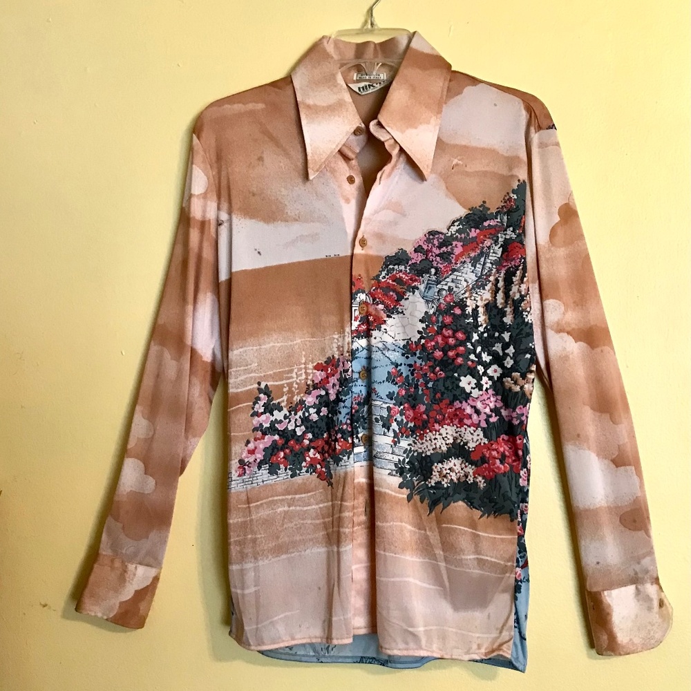 1975 Vintage Mens Nik Nik Shirt